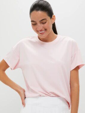 TNUCK Pink Short Sleeve Performance Jersey Ryan Boyfriend Tee